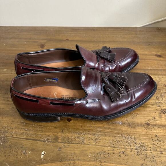 Allen Edmonds Grayson Tassel Loafer Dress Shoes Mens 9 Burgundy